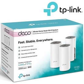 TPLink Deco E4(3-pack) AC1200 Whole Home Mesh Wi-Fi System