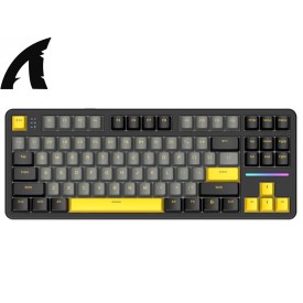 ATTACKSHARK X87 Tri-mode 80% Gasket Wireless Mechanical Linear Blueberry Switch Gaming Keyboard-Starry Black