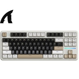ATTACKSHARK X87 Tri-mode 80% Gasket Wireless Mechanical Linear Blueberry Switch Gaming Keyboard-Cheese White