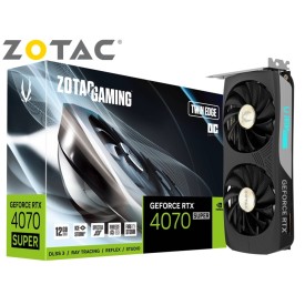 ZOTAC GAMING GeForce RTX 4070 SUPER Twin Edge 12GB GDDR6X Gaming Graphic Card