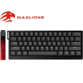MADLIONS MAD68 HE Magnetic Amber Switch Hall Effect Keyboard-Black