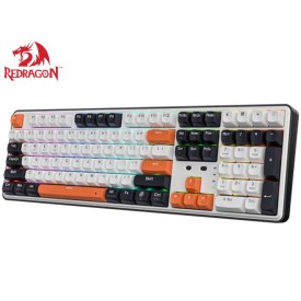 Redragon WYVERN PRO K689WBO PRO RGB 104 Keys Extra 4 Hotkeys Gaming Mechanical Keyboard