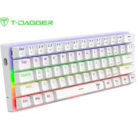 T-DAGGER Arena TGK321 60% Wired Mechanical Gaming Keyboard-White