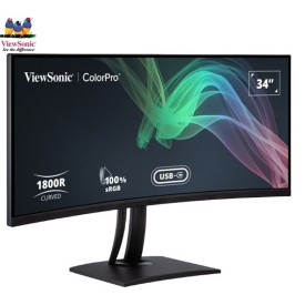 ViewSonic VP3481A 34''Inches UWQHD Frameless Curved Monitor Docking Monitor