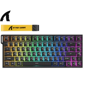 ATTACK SHARK R82 HE Wired Rapid Trigger Magnetic Switch Gaming Keyboard-Black