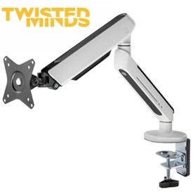 Twisted Minds (TM-54-C06-W) RGB Premium Slim Single Monitor Arm White