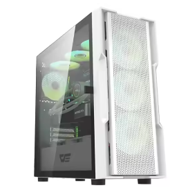 DarkFlash DK431 RGB Mid-Tower ATX Case - White